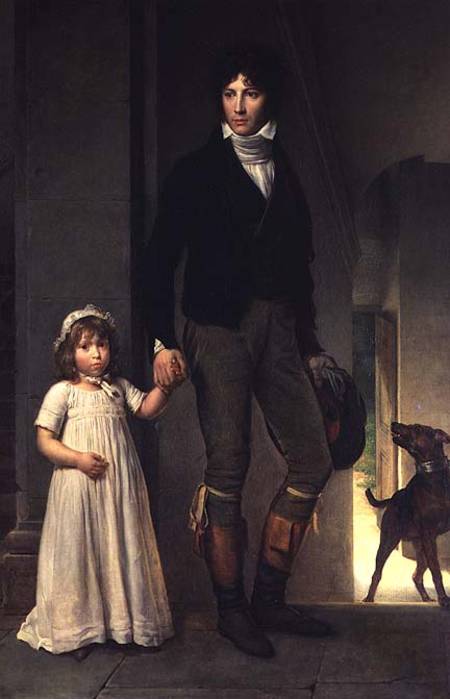 Jean-Baptiste Isabey (1767-1855) and his Daughter, Alexandrine (1791-1871) van François Pascal Simon Gérard