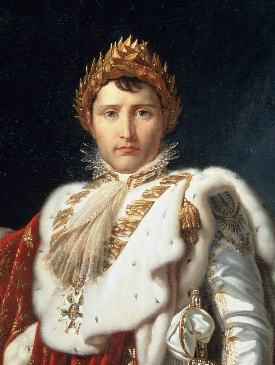 Portrait of Emperor Napoléon I Bonaparte (Detail) van François Pascal Simon Gérard