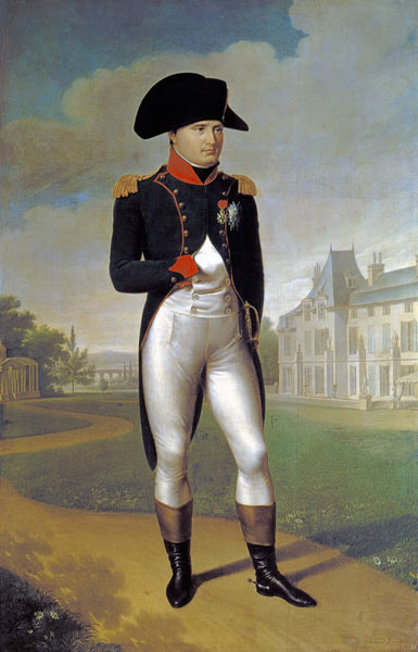 Napoleon I (1769-1821) in Front of the Chateau de Malmaison van François Pascal Simon Gérard