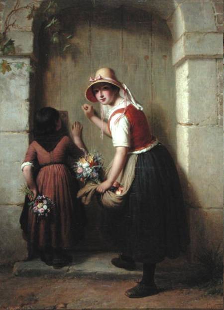 The Flower Sellers van Francois Verheyden