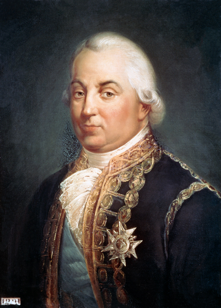 Pierre de Suffren-Saint-Tropez (1729-88) Vice Admiral of France van Francois Vincent Mathieu Latil