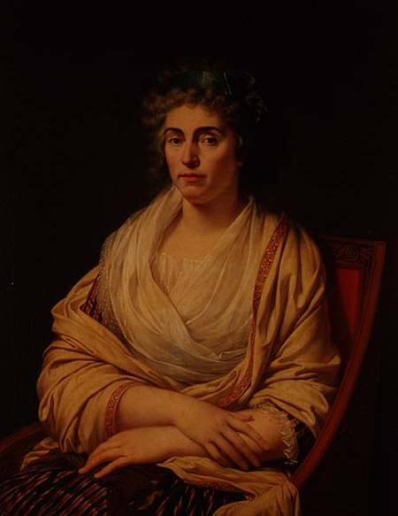 Portrait of Louise Maximiliana Caroline Countess of Albany (1752-1824) van Francois Xavier Fabre