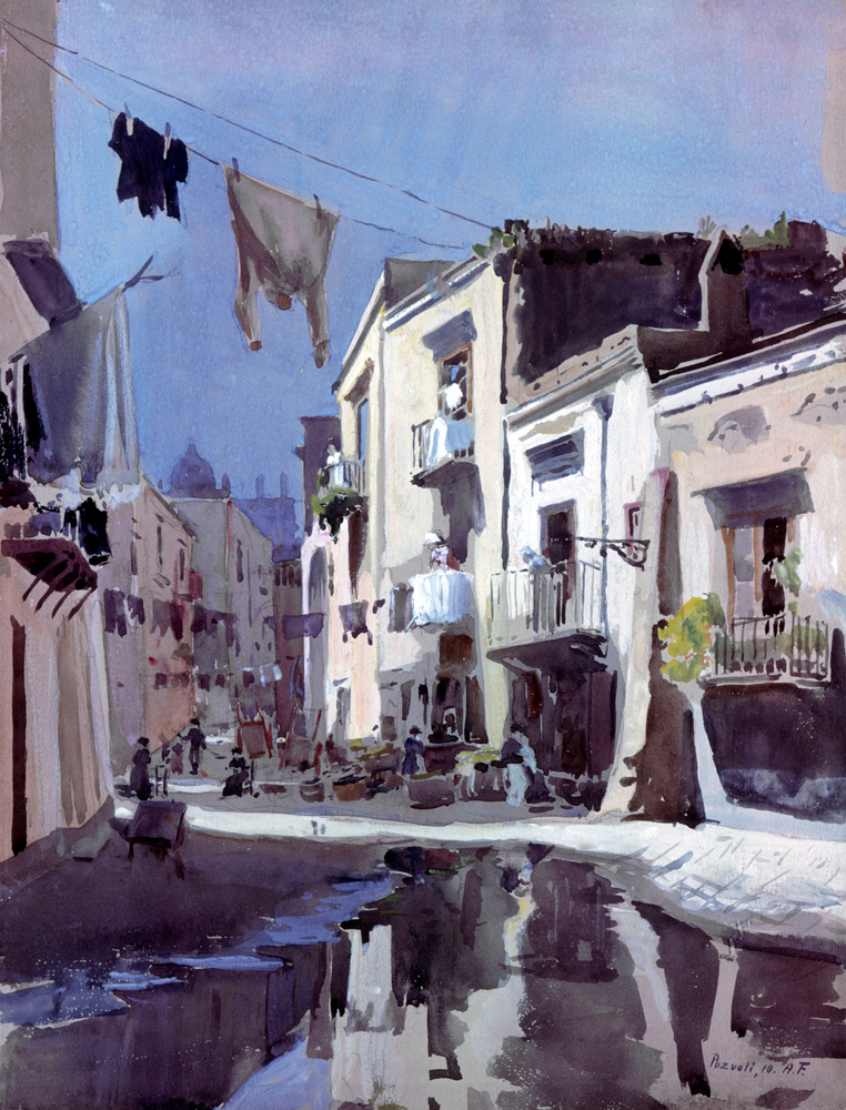Alley in Pozzuoli van Frank Alfred