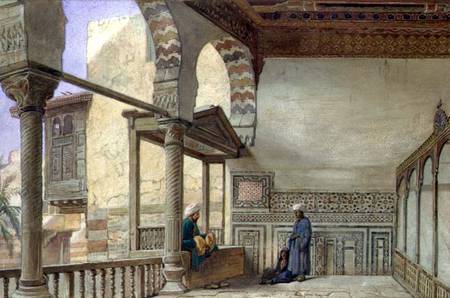 Loggia of Memlook Radnau Bey's House, Cairo van Frank Dillon