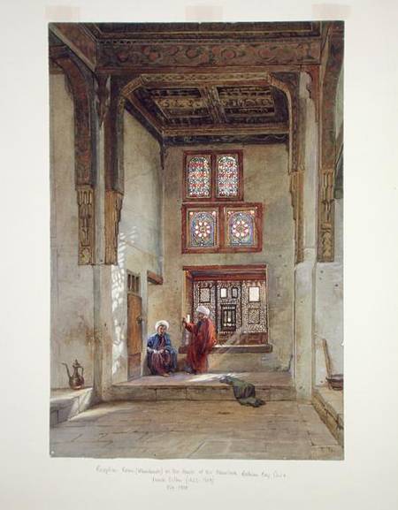 Reception room in the house of the Memlook Roduan Bey, Cairo  on van Frank Dillon