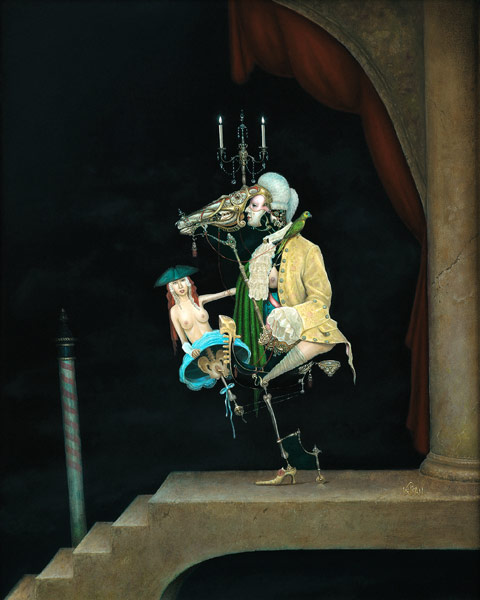 Venezianische Maskeraden van Frank Kortan