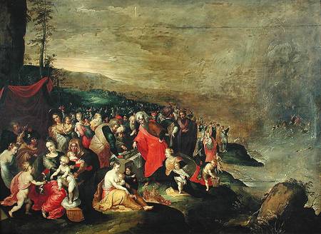 The Crossing of the Red Sea van Frans Francken d. J.