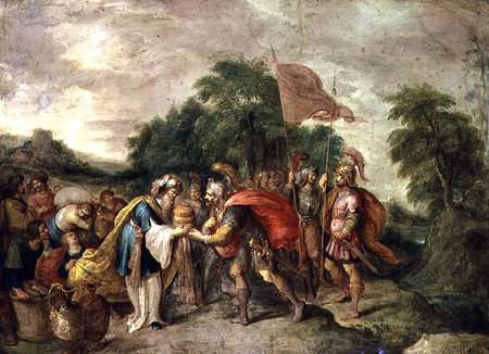 The Meeting of Abraham and Melchizedek van Frans Francken d. J.