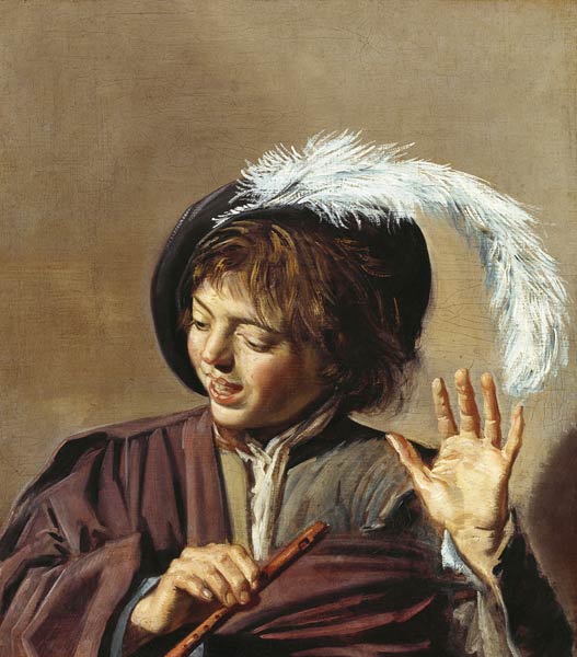 De zingende fluitspeler, Frans Hals van Frans Hals