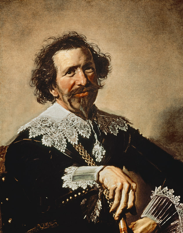 Pieter van der Broecke (1585-1641) The Man with the Cane van Frans Hals