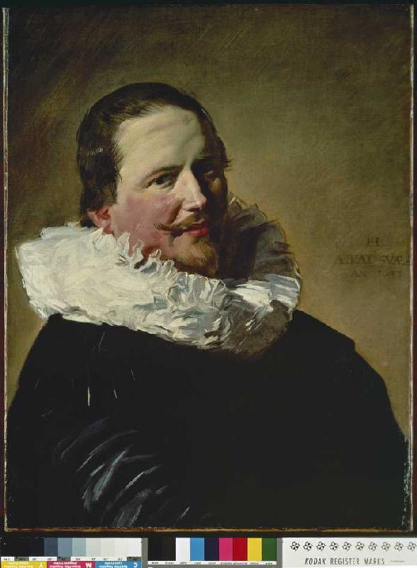 Bildnis eines 30-jährigen Mannes mit Halskrause van Frans Hals