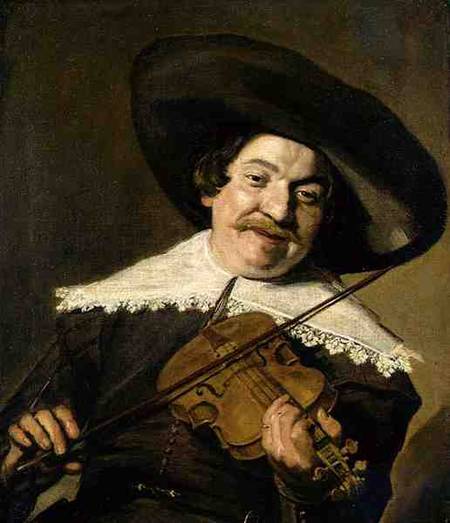Daniel van Aken Playing the Violin van Frans Hals