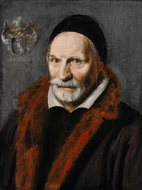 Portret van  Jacobus Zaffius - Frans Hals