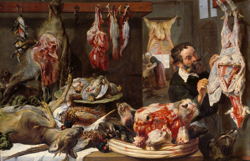 A butcher shop van Frans Snyders