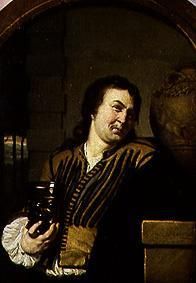 Brustbild eines Trinkers. van Frans van Mieris d.Ä.