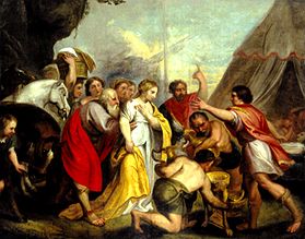 Achilles empfängt die Gesandten des Agamemnon van Frantiszek Smuglewicz