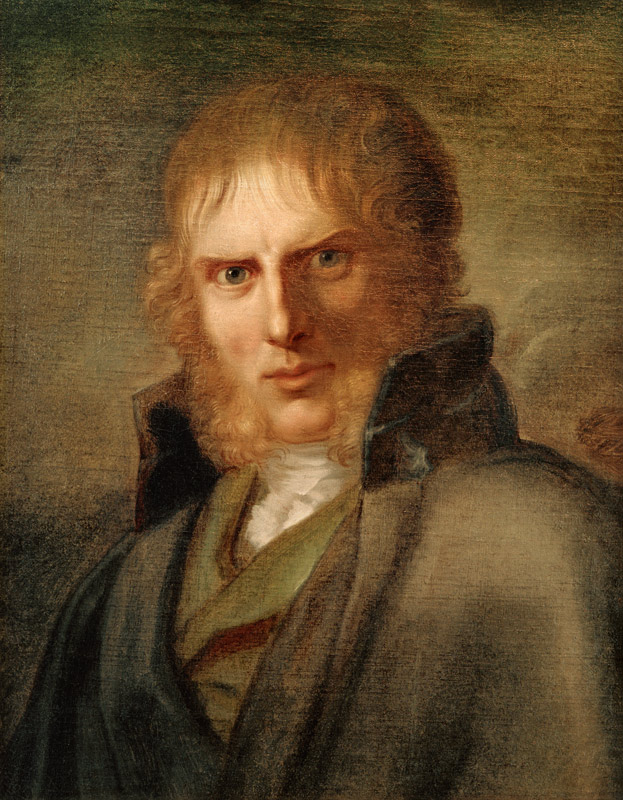 The Painter Caspar David Friedrich (1774-1840) van Franz Gerhard von Kugelgen