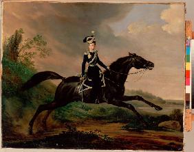 Equestrian Portrait of Grand Prince Alexander Nikolayevich (1818-1881)