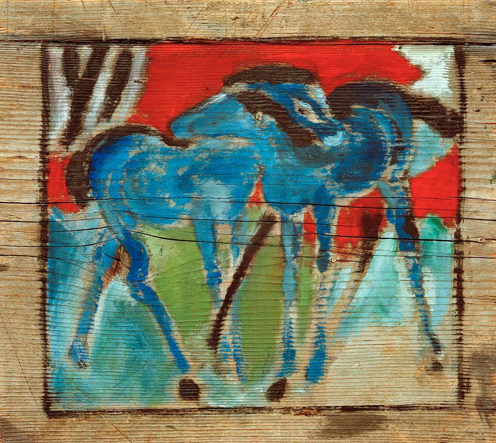 Blue Foal van Franz Marc