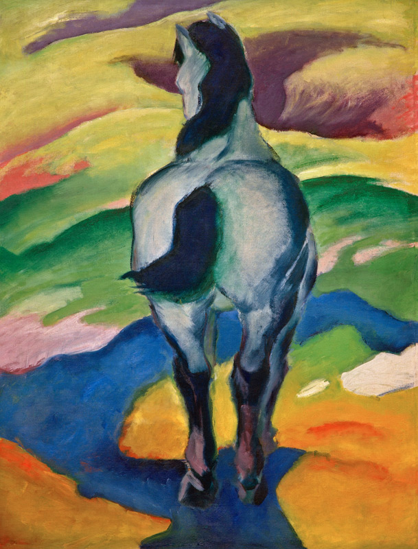Blauw paard II van Franz Marc