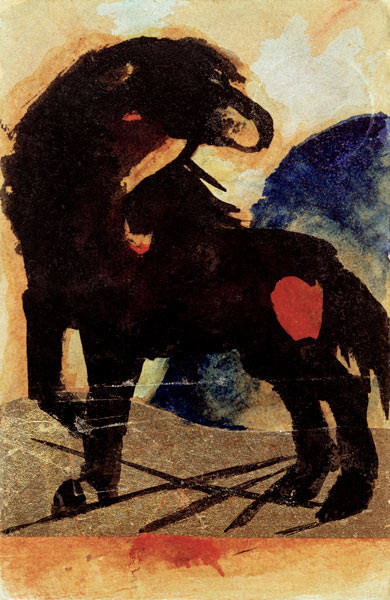 Littel Black Horse van Franz Marc
