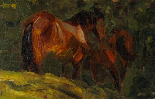 Kleine Pferdestudie I. van Franz Marc
