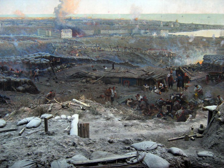 Detail of the Sevastopol Panorama van Franz Roubaud