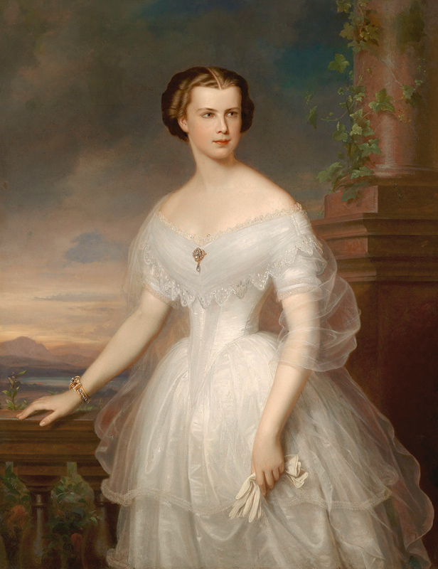 Portrait of Elisabeth of Bavaria van Franz Schrotzberg