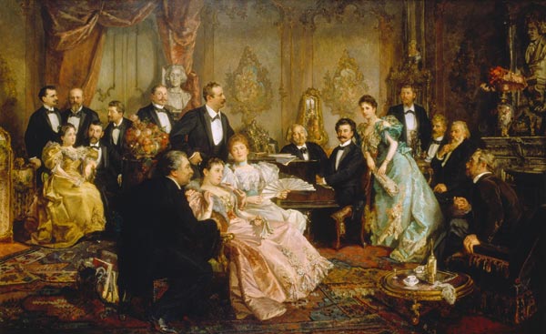 Ein Abend bei Johann Strauss. van Franz von Bayros
