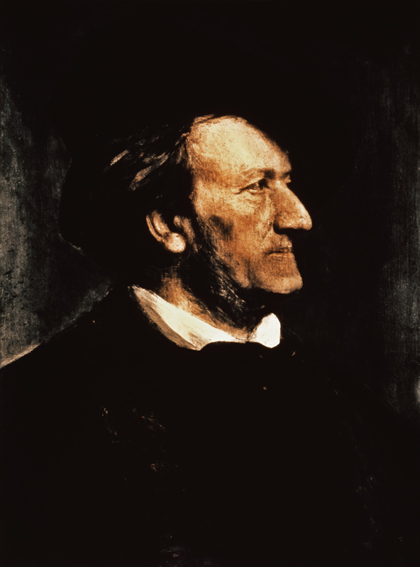 Portrait of Richard Wagner (1813-83) van Franz von Lenbach