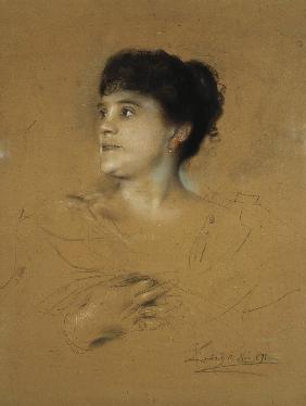 Portrait of the singer Marcella Sembrich (1858-1935)