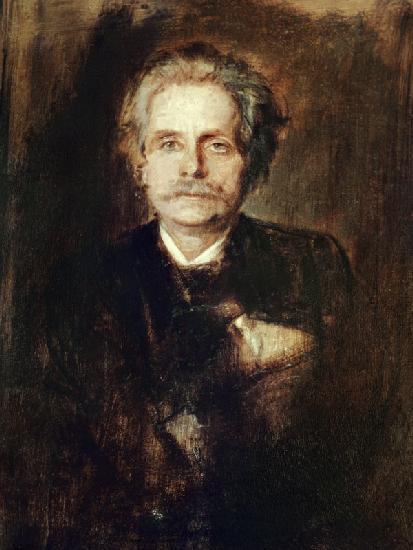 Edvard Grieg / portrait by Lenbach