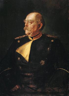 Portrait of Chancellor Otto von Bismarck (1815-1898) in Uniform