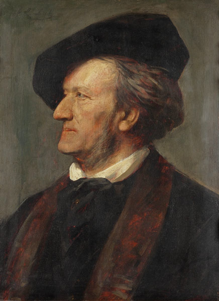 Wagner , Portrait by Lenbach van Franz von Lenbach