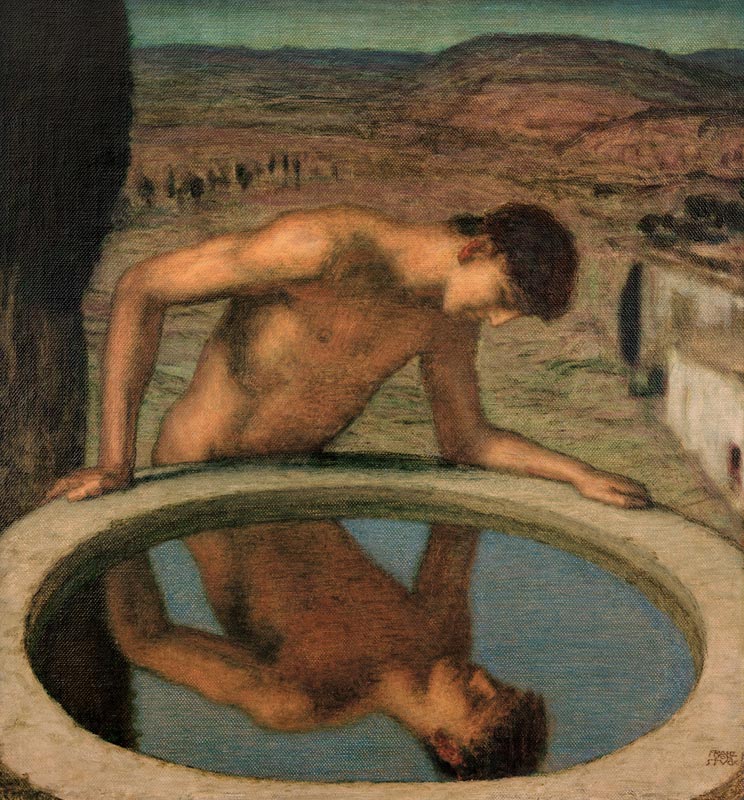 v.Stuck / Narcissus / c.1926 van Franz von Stuck