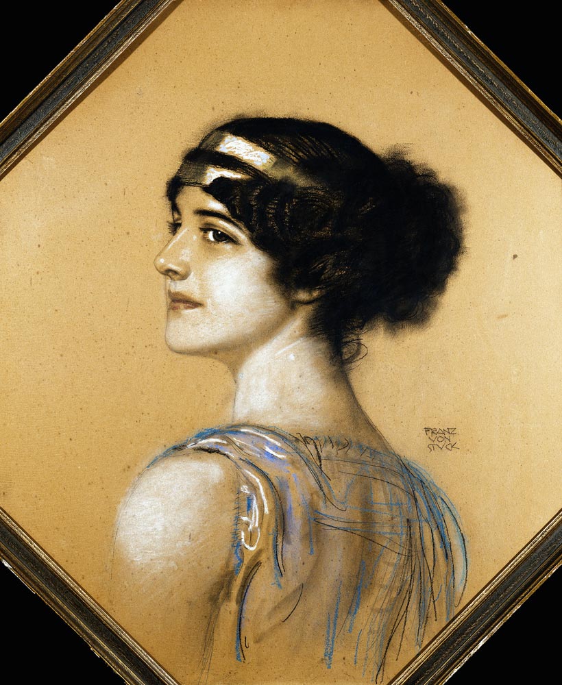 Porträt der Tochter des Künstlers, Mary. van Franz von Stuck