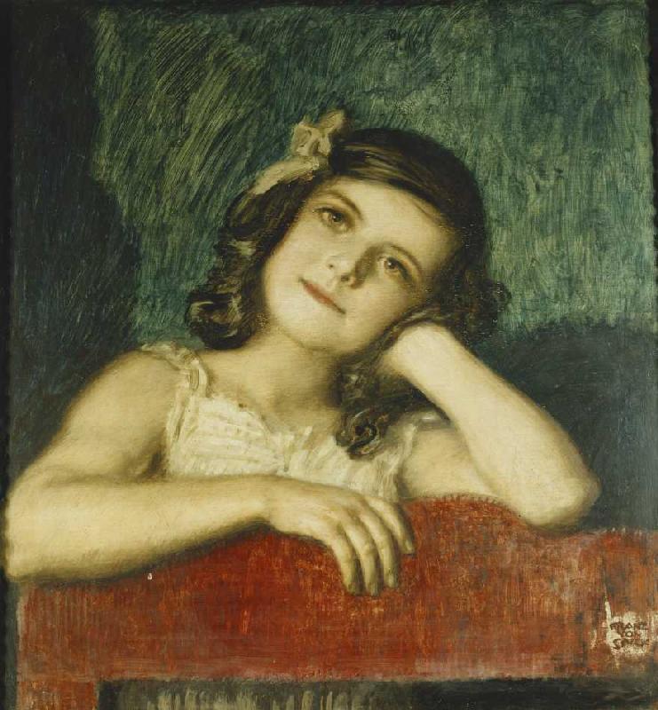 Mary, die Tochter des Künstlers. van Franz von Stuck