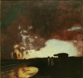 Stuck / Sunset at the sea / 1900