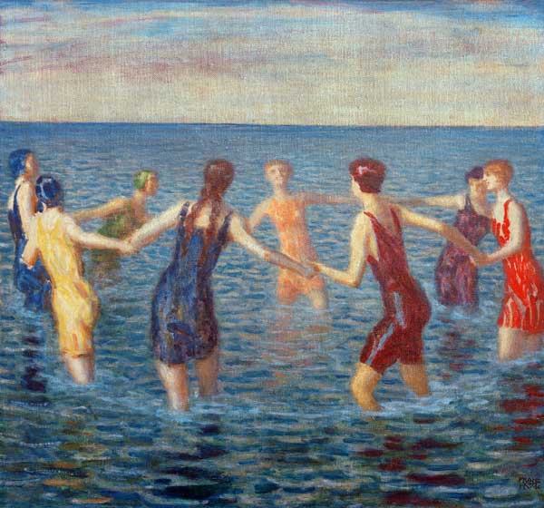 F.v.Stuck / Women Bathing / c.1920. van Franz von Stuck