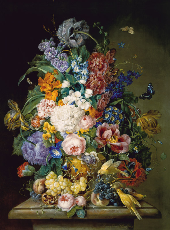 Bloemenstuk van Franz Xaver Petter