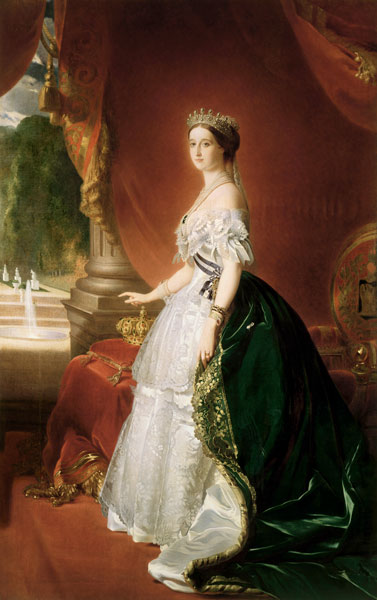 Eugenie, Kaiserin (Napoleon III.) der Franzosen, geb.Gräfin von Montijo und Teba van Franz Xaver Winterhalter