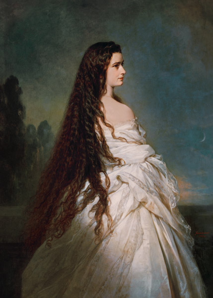 Keizerin Elisabeth van Oostenrijk van Franz Xaver Winterhalter