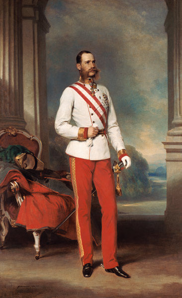 Kaiser Franz Joseph von Österreich. van Franz Xaver Winterhalter