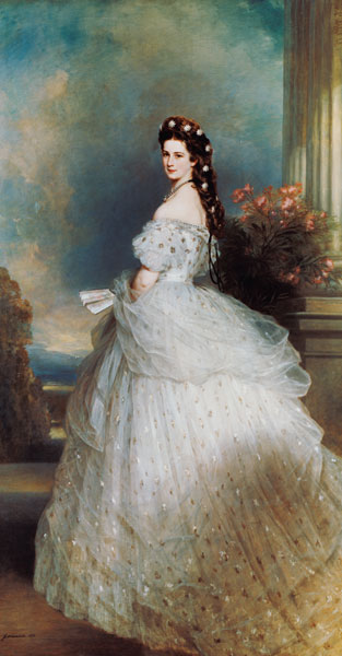 Keizerin Sissi - Elisabeth van Oostenrijk  van Franz Xaver Winterhalter
