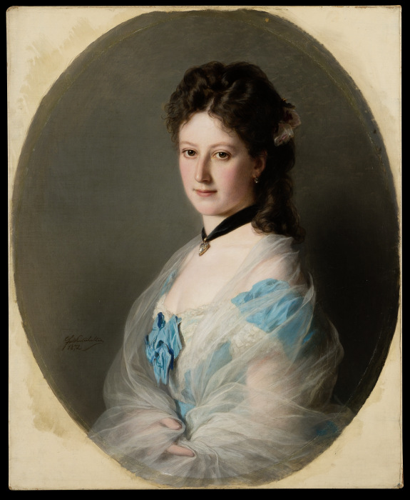 Portrait of Olga von Grunelius van Franz Xaver Winterhalter