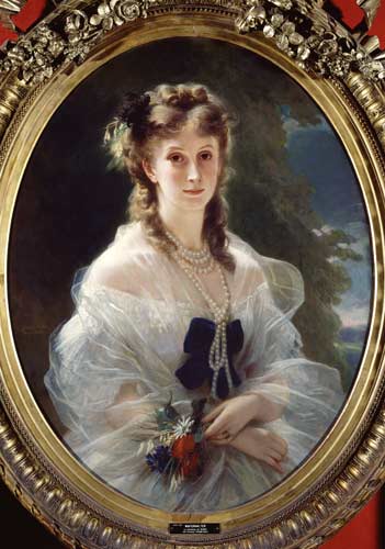 Portrait of Sophie Troubetskoy (1838-96) Countess of Morny van Franz Xaver Winterhalter