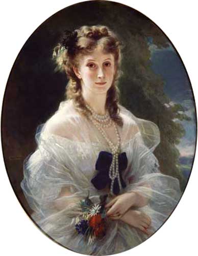 Portrait of Sophie Troubetskoy (1838-96) Countess of Morny van Franz Xaver Winterhalter