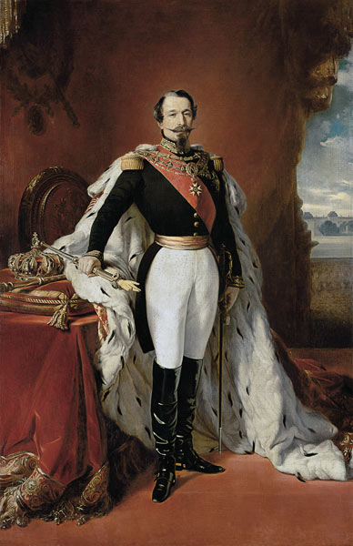 Portrait of Napoleon III (1808-73) Emperor of France van Franz Xaver Winterhalter