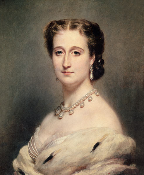 Portrait of the Empress Eugenie (1826-1920) van Franz Xaver Winterhalter