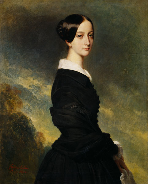 Portrait of Francisca Caroline de Braganca (1824-98) van Franz Xaver Winterhalter